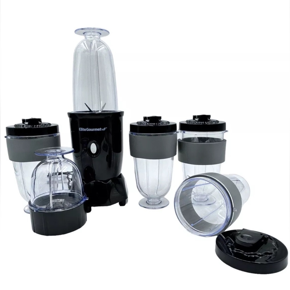 EliteGourmet Electric Personal Drink Mixer Blender Black EPB-1800A New Open Box